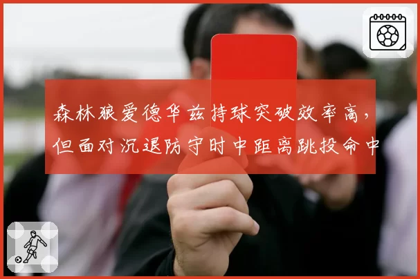 森林狼爱德华兹持球突破效率高，但面对沉退防守时中距离跳投命中率仅31%，如何进化？